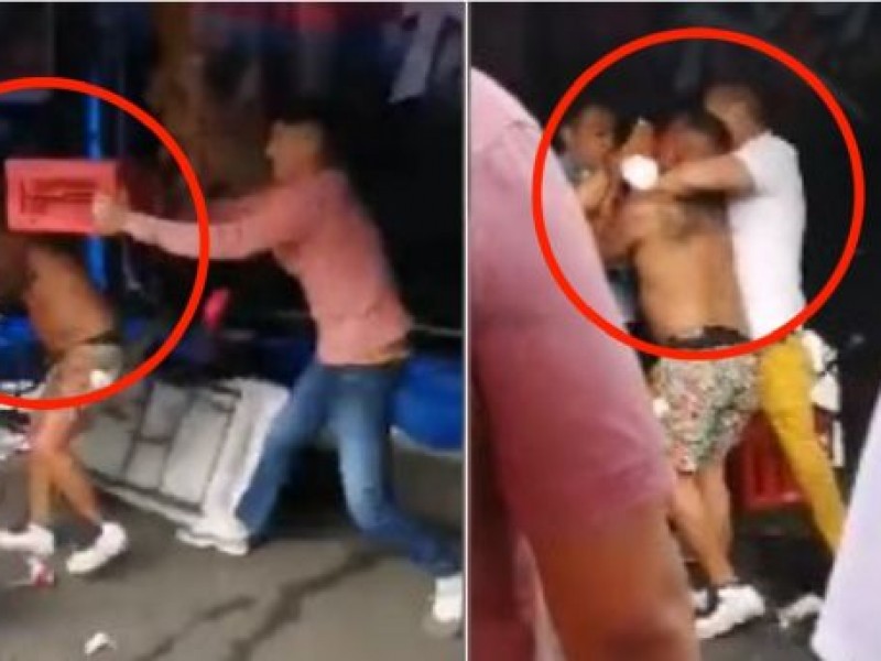 Video: Se arma pelea campal en chelería de Tepito