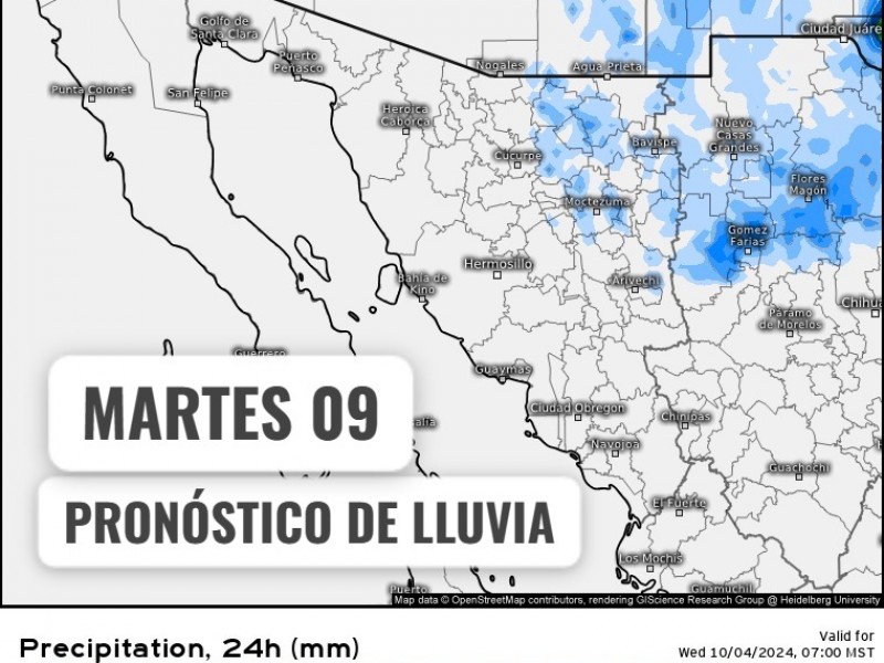 Vienen dos frentes fríos más a Sonora