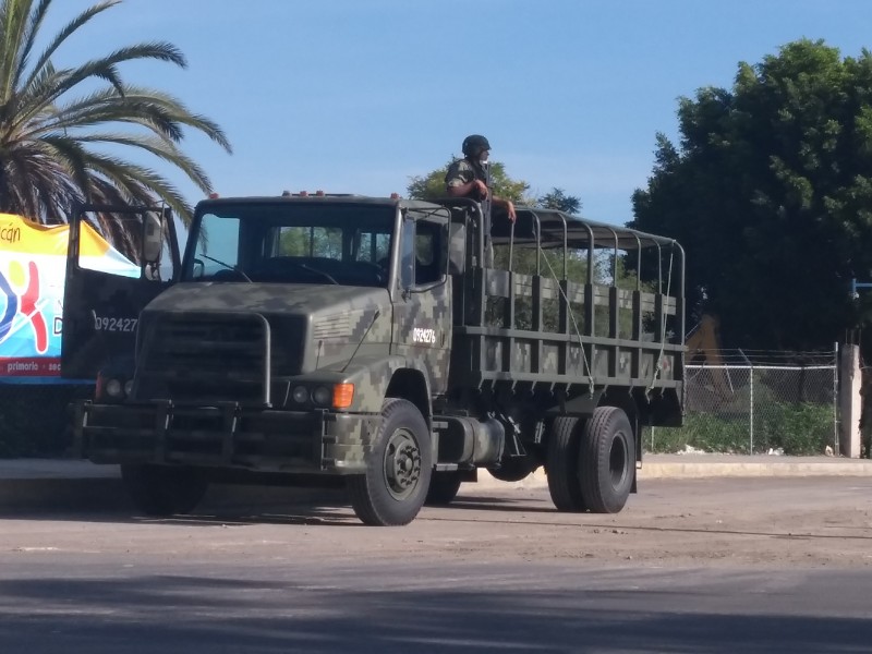 Vigila acceso ejército