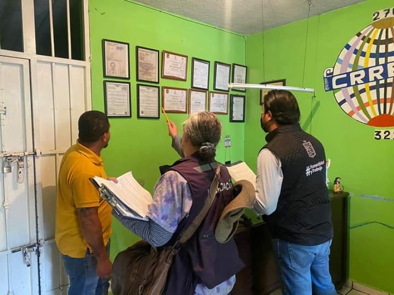 Vigila Coepris protocolos sanitarios en centros de rehabilitación de Jacona