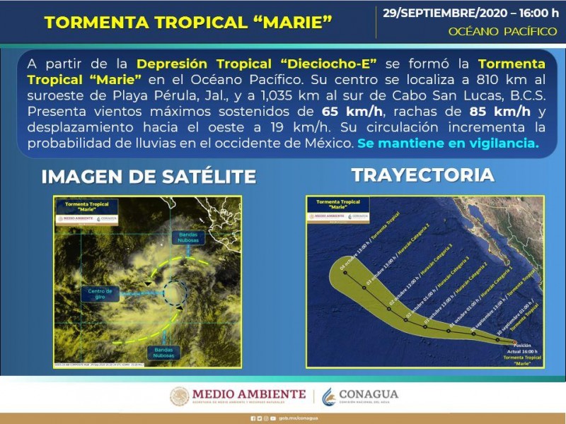 Vigilan autoridades tormenta tropical 