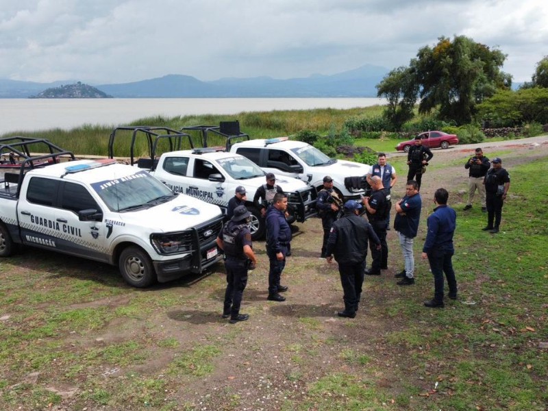 Vigilan Lago de Pátzcuaro con drones y lanchas