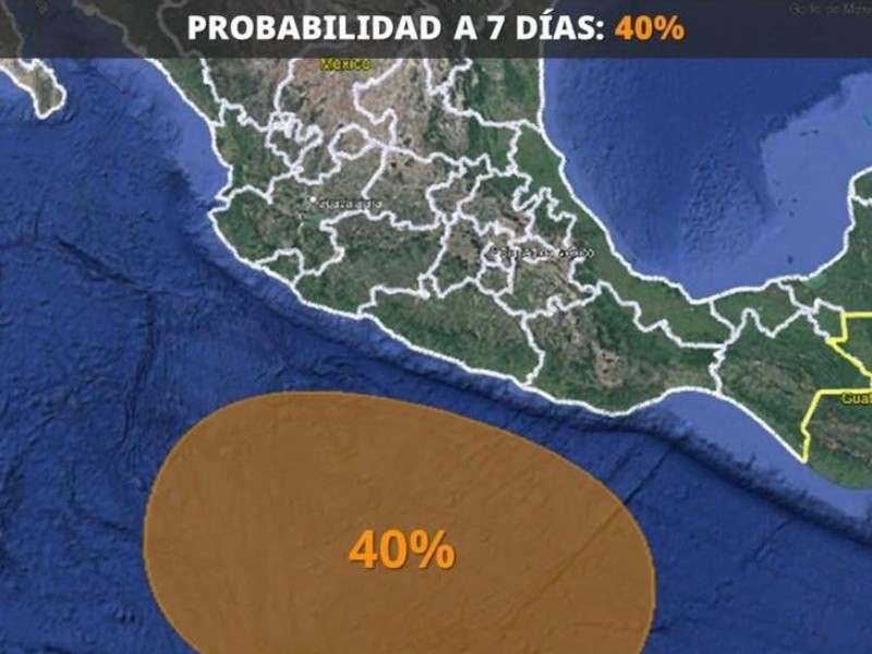 Vigilan probable desarrollo ciclónico en el Pacífico Mexicano