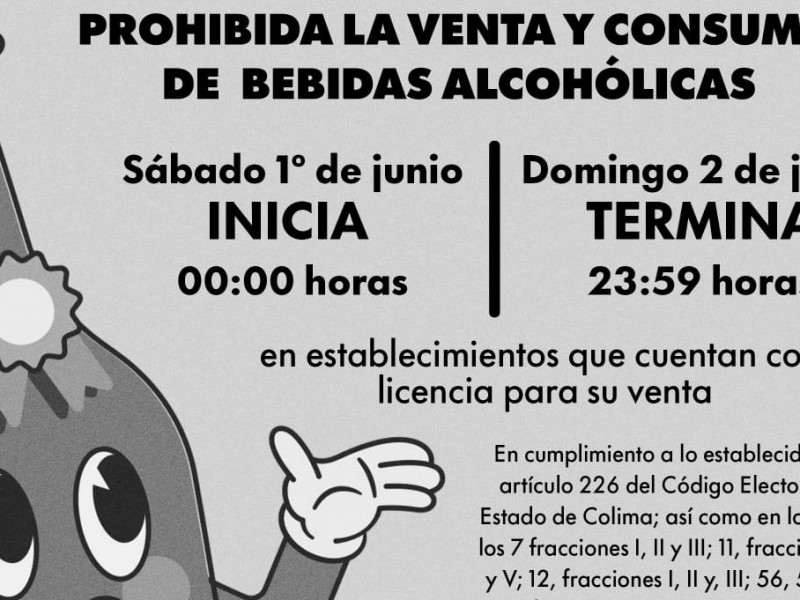 Villa de Álvarez también prohíbe venta de alcohol por elecciones