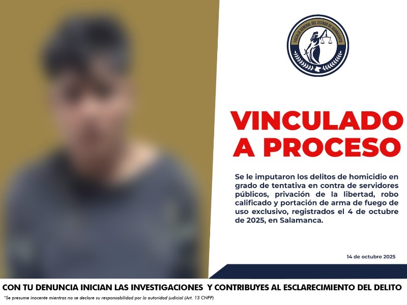Vinculan a proceso a hombre que intentó asesinar a policías