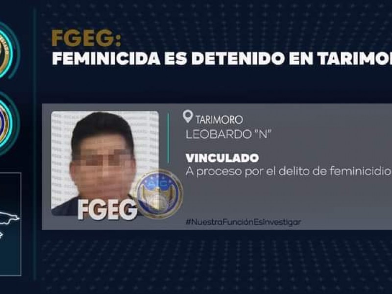 Vinculan a proceso a presunto feminicida