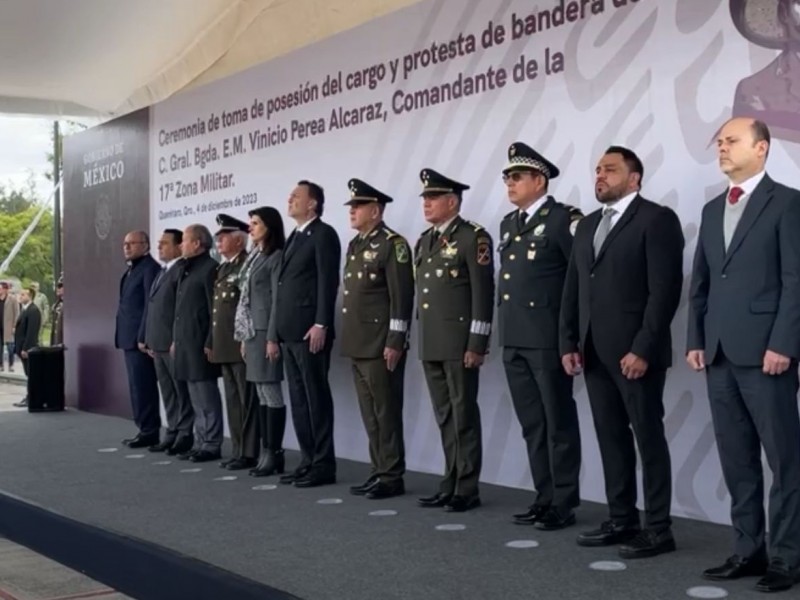 Vinici0 Perea es nuevo comandante de la 17/a Zona Militar