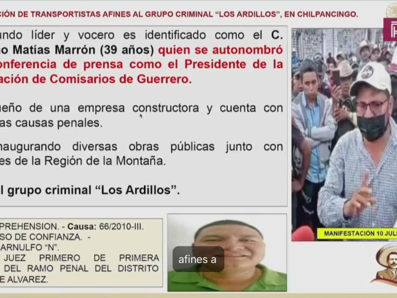 Violencia en Chilpancingo corresponde a detención dos presuntos criminales: SSPPC