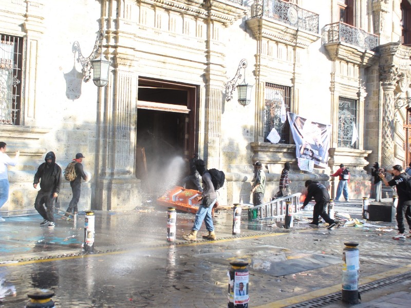 Violencia en el Centro de Guadalajara durante protestas de Generación Z