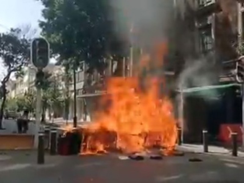 Violencia en protesta feminista en CDMX