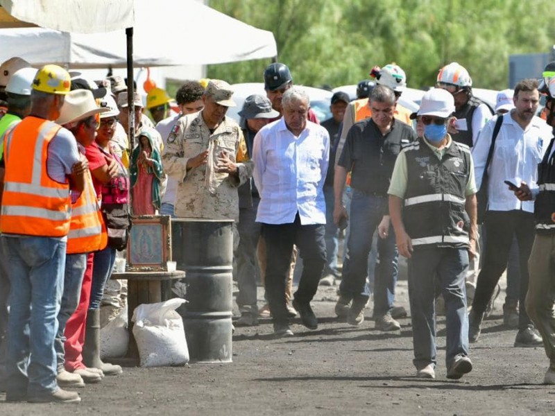 Visita AMLO mina de Sabinas, Coahuila.