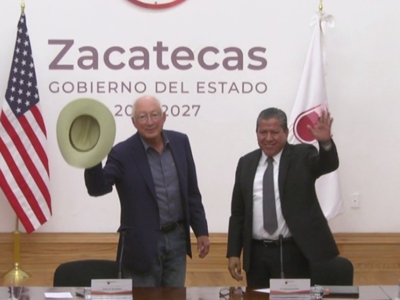 Visita Ken Salazar Zacatecas, reconoce que hay trabajo por hacer