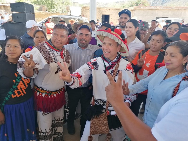 Visita Pablo Lemus comunidades wixárikas de Jalisco