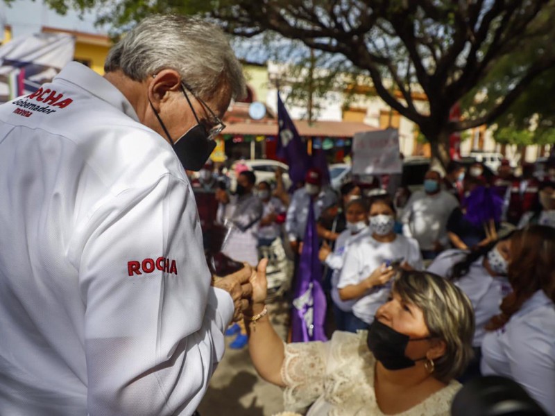 Visita Rocha Moya San Ignacio en su gira de campaña