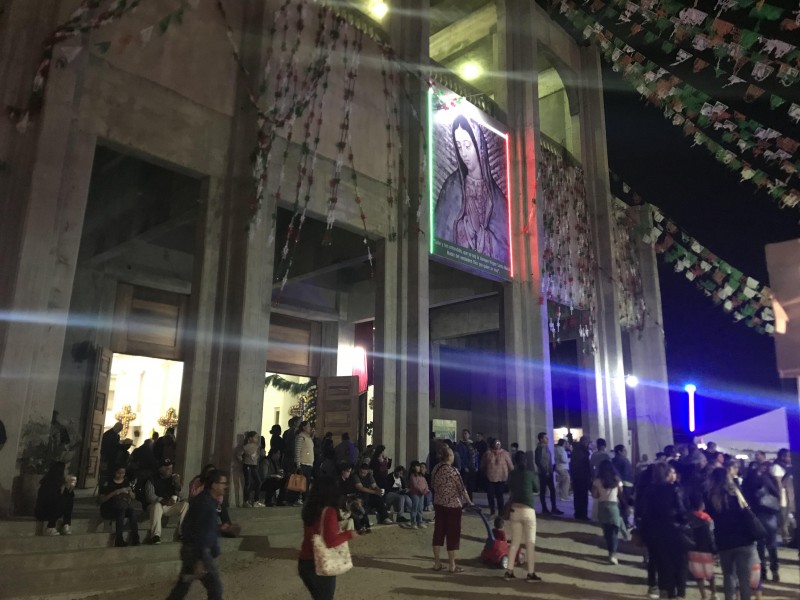 Visitan Santuario de la Virgen de Guadalupe