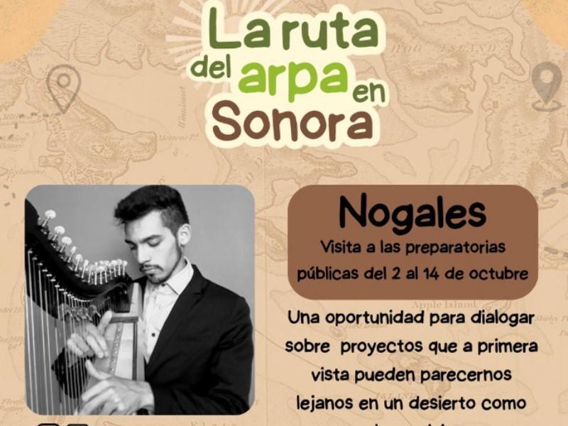 Visitará preparatorias públicas ´La ruta del arpa