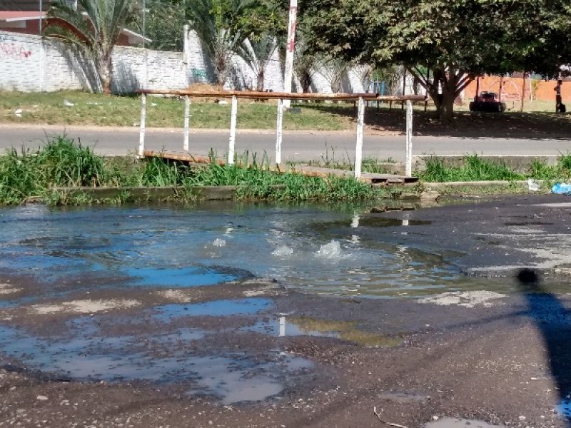 Vistas de la cantera, también tiene drenaje colapsado