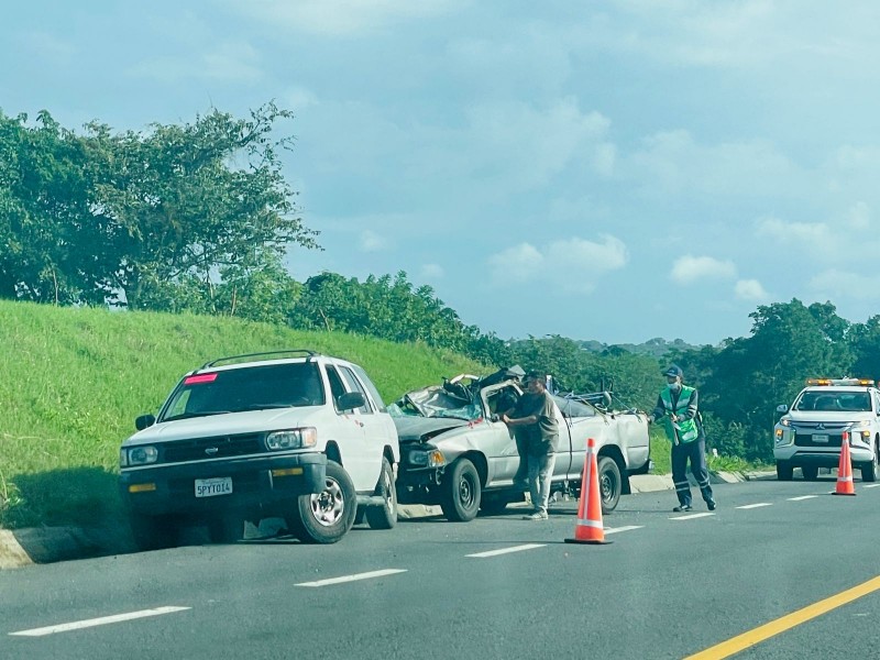 Volcadura en la Tuxpan Tampico