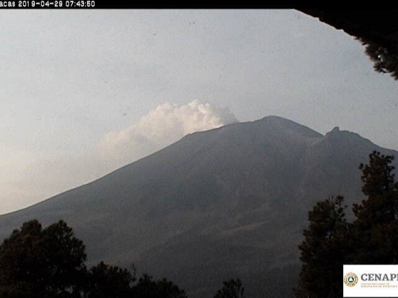 Volcán Popocatépetl registra mínima actividad: PC Estatal
