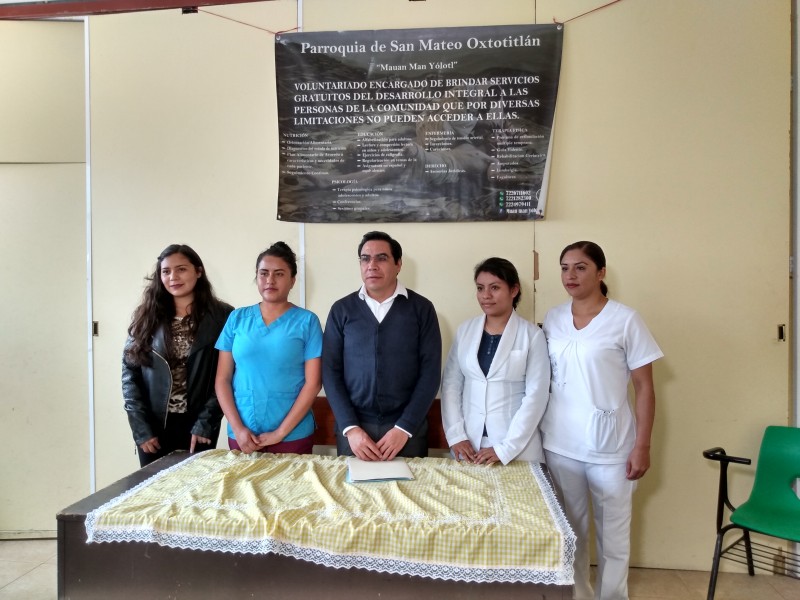 Voluntariado ofrece servicios en San Mateo Oxtotitlán