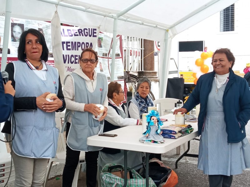 Voluntarias Vicentinas realizan colecta en beneficio del albergue