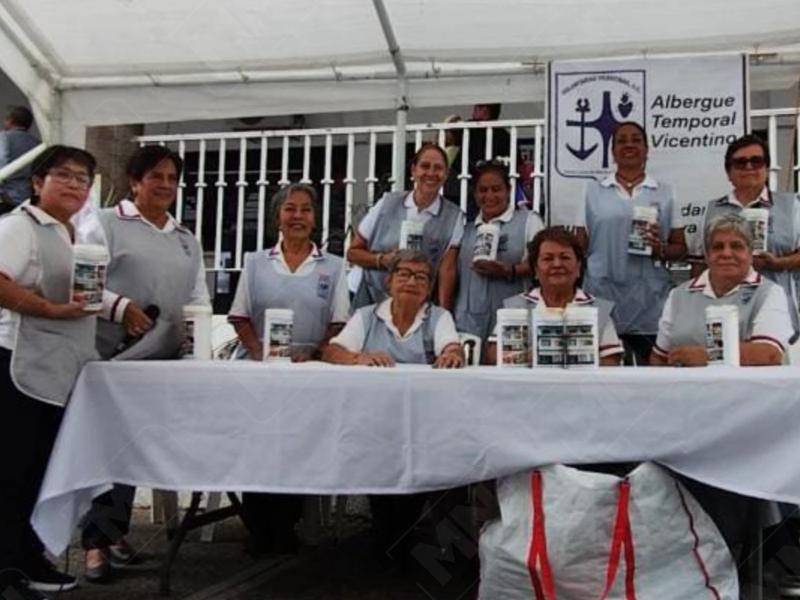 Voluntarias Vicentinas realizan tercer boteo anual en Tuxpan