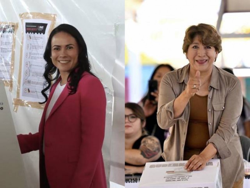VotoXMéxico: Delfina Gómez y Alejandra del Moral se declaran ganadoras
