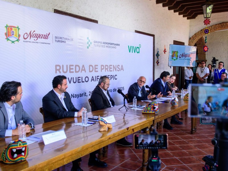 Vuelo Tepic-AIFA desde mayo, acercando viajeros a la CDMX
