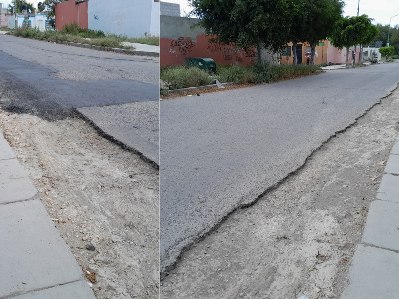 Vuelven a abandonar bacheo en avenida de la Juventud