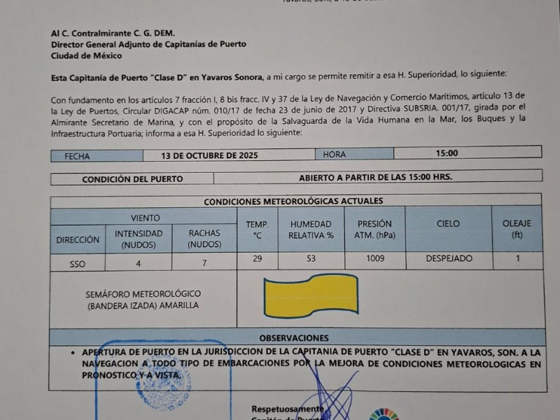 Vuelven al mar: Pescadores de Yavaros, retoman pesca tras reapertura de puerto