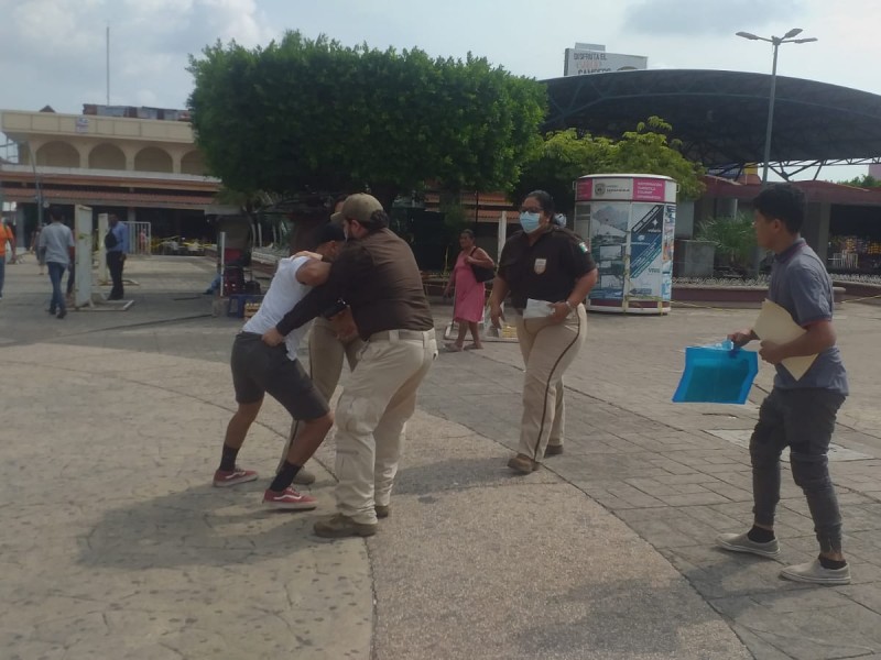 Vuelven operativos contra migrantes en el centro de Tapachula