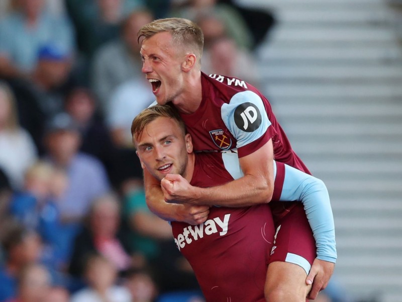 West Ham vence al Brighton 1-3. Edson Álvarez fue titular