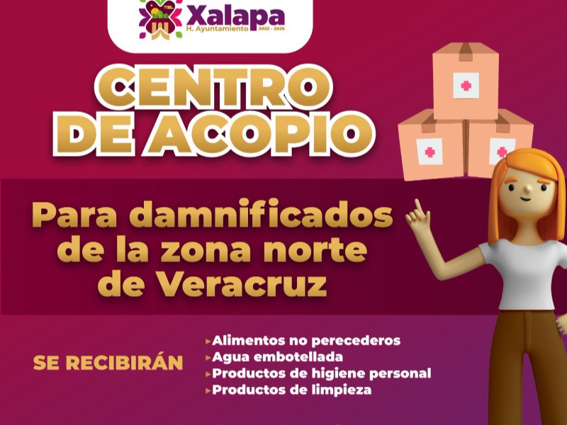 Xalapeños se suman al apoyo para municipios afectados por las lluvias
