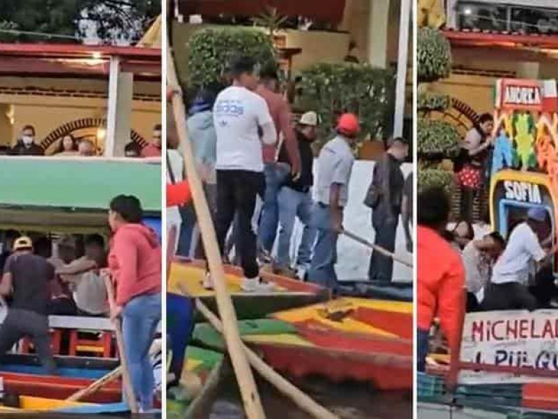 Xochimilco: Paseo en trajinera termina en pelea