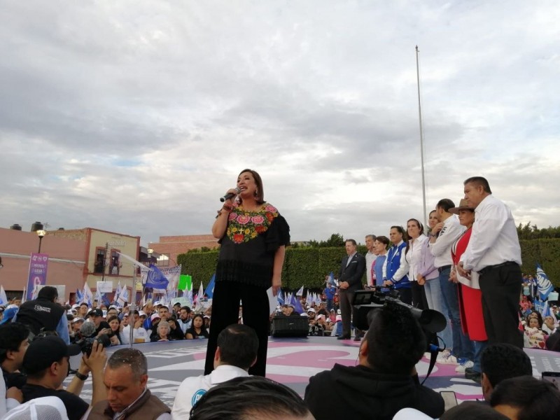 Xóchitl Gálvez cierra precampaña en Acámbaro, Guanajuato