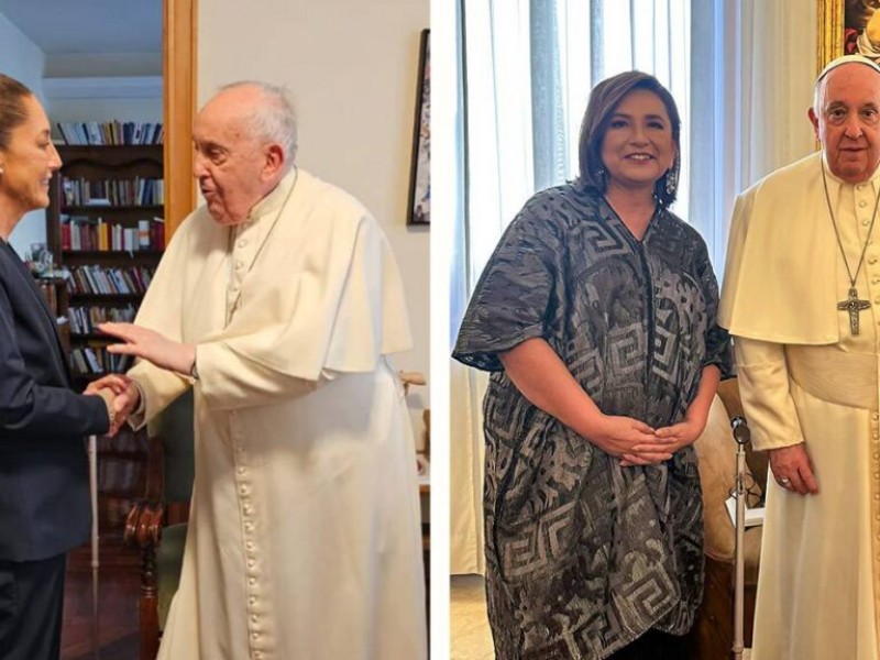 Xóchitl y Sheinbaum se reúnen con el Papa Francisco