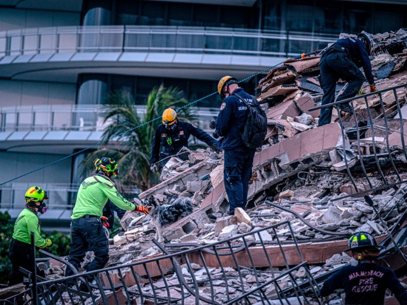 Ya son 18 muertos por el derrumbe en Miami