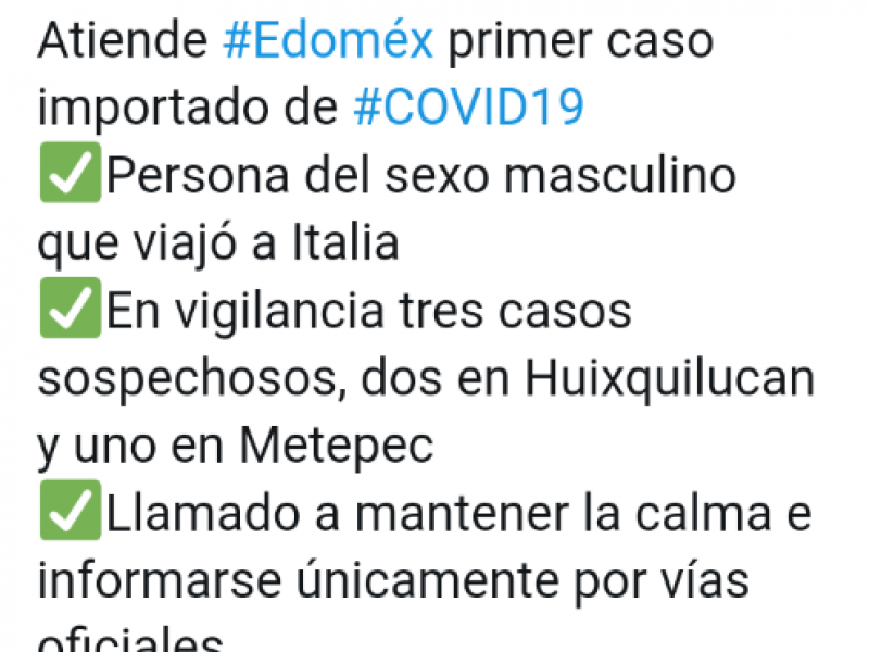 Ya son seis los casos de Coronavirus en México