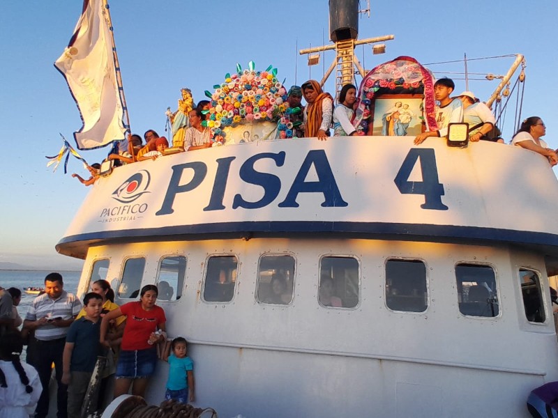 Yávaros celebró a la Virgen del Carmen, patrona de los pescadores