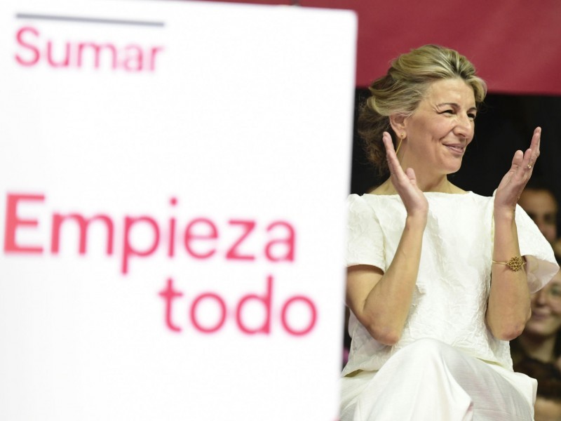 Yolanda Díaz, vicepresidenta del Gobierno español va a elecciones