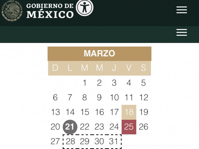 Marzo concluye con dos megapuentes previo a Semana Santa