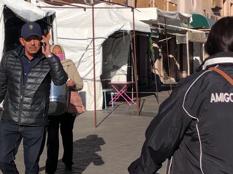 Zacatecanos acostumbrados al frió invernal