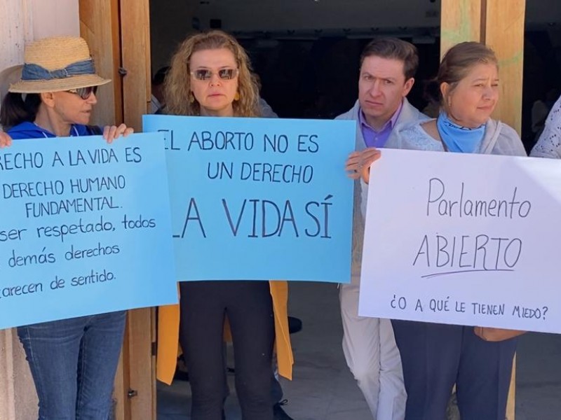 Zacatecanos provida en contra de la despenalización del aborto
