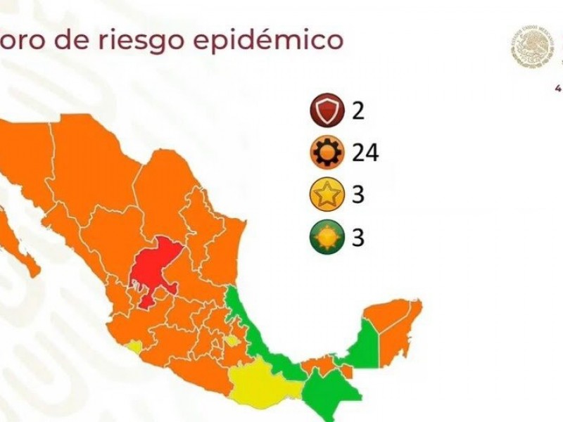 Zacatecas pasa a semáforo rojo