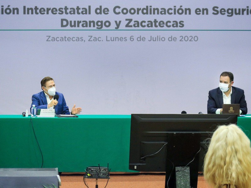 Zacatecas y Durango acuerdan estrategia de seguridad conjunta