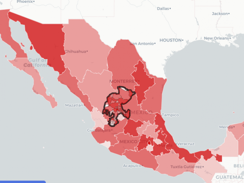 Zacatecas y siete estados registran rebrotes de Covid-19