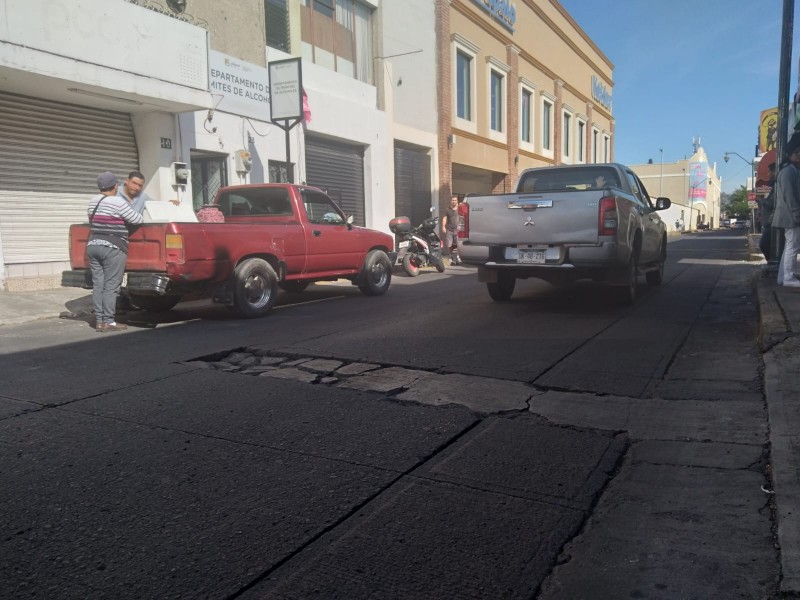 Zanja lleva más de un año en calle Zacatecas