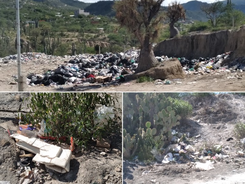 Zapotitlán: Crece contaminación por tiradero, piden intervención estatal y federal