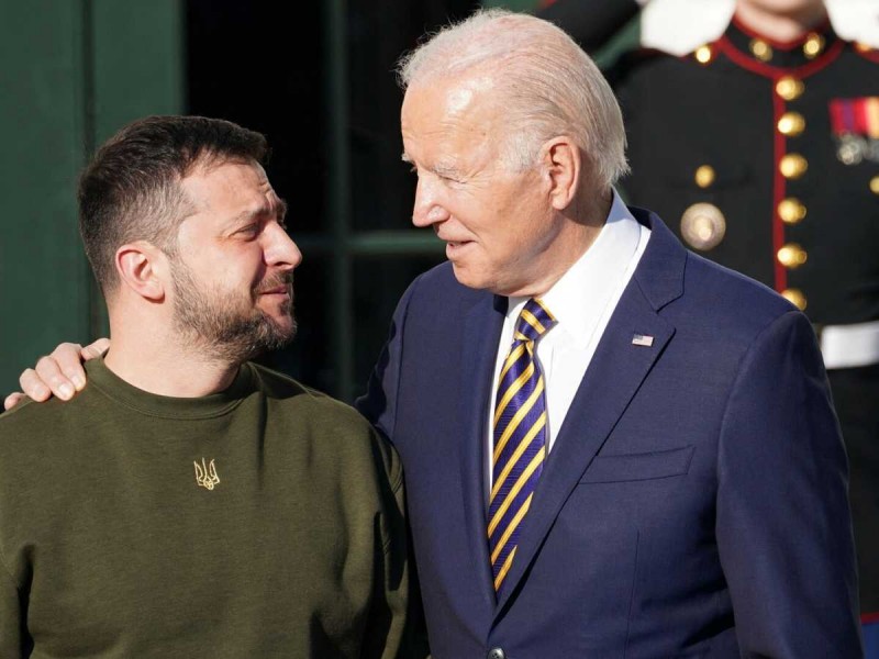 Zelenski agradece a Biden el apoyo de EU a Ucrania