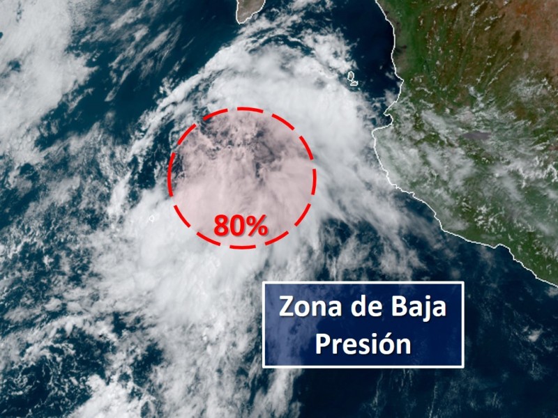 Zona de baja presión ocasiona lluvias